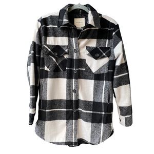 Over Shirt Plaid Jacket Size XS